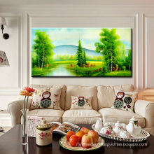 Chinese Style Painting Giclee Printed on Polyester Canvas